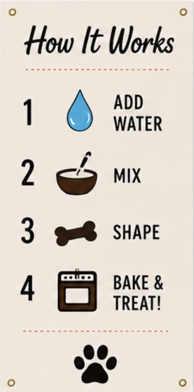 The Bark World DIY Dog Treat Mix – Monthly Rotating Flavor | Just Add Water