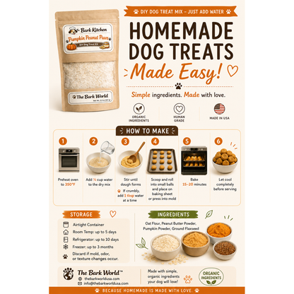 Pumpkin Peanut Paws - The Bark World DIY Dog Treat Mix